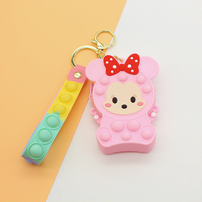Dame Nøkkelring med Pop It Design Skanto