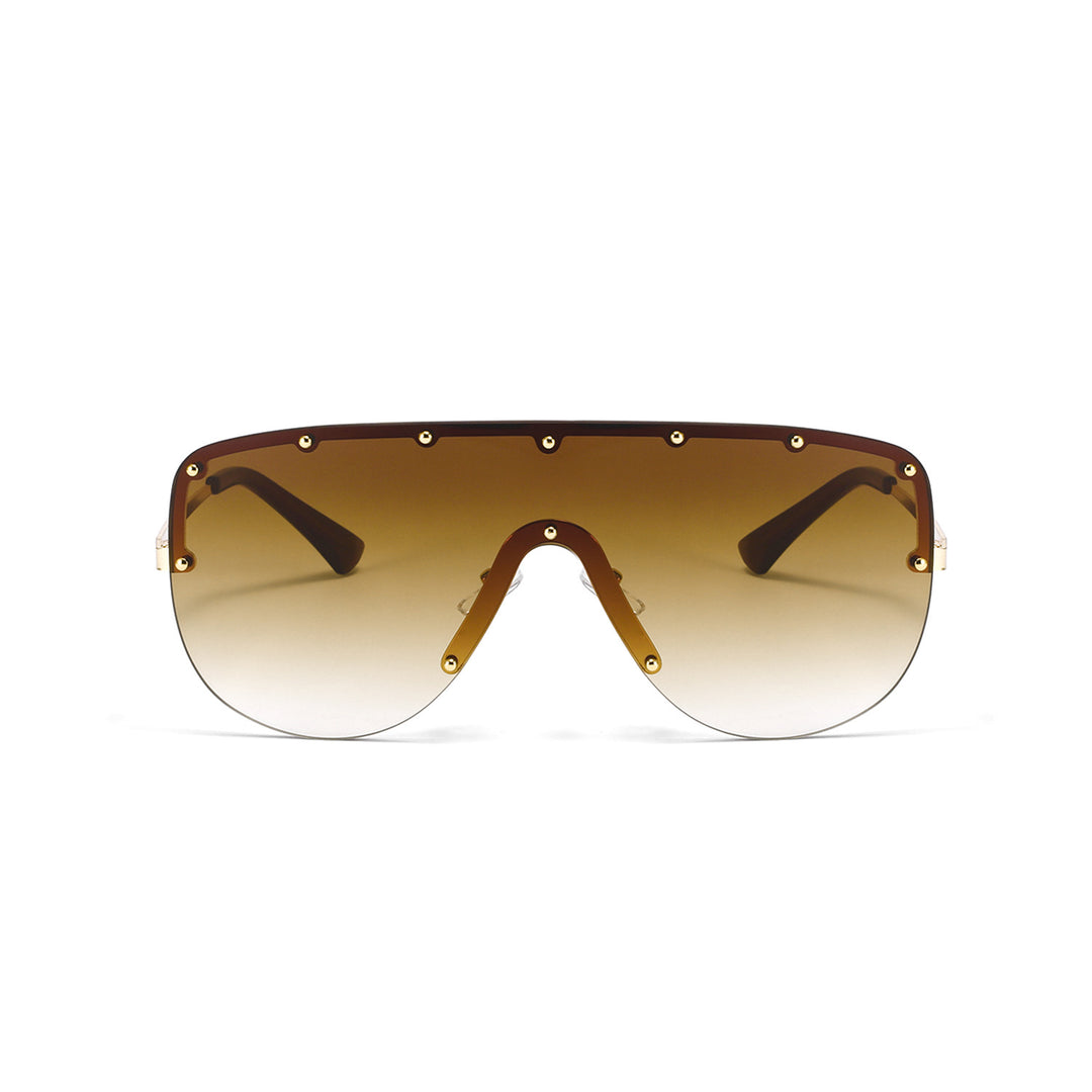 Damer futuristisk oversized solbrille Skanto