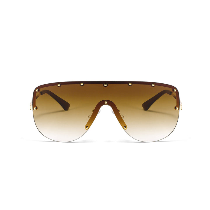 Damer futuristisk oversized solbrille Skanto