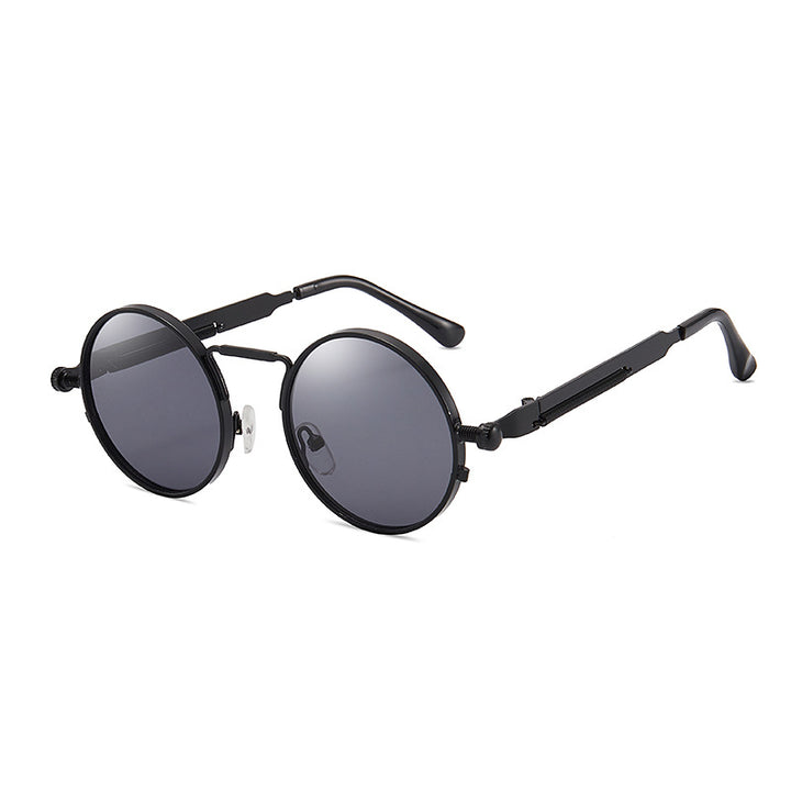 Dame elegant rund metallbrille Skanto
