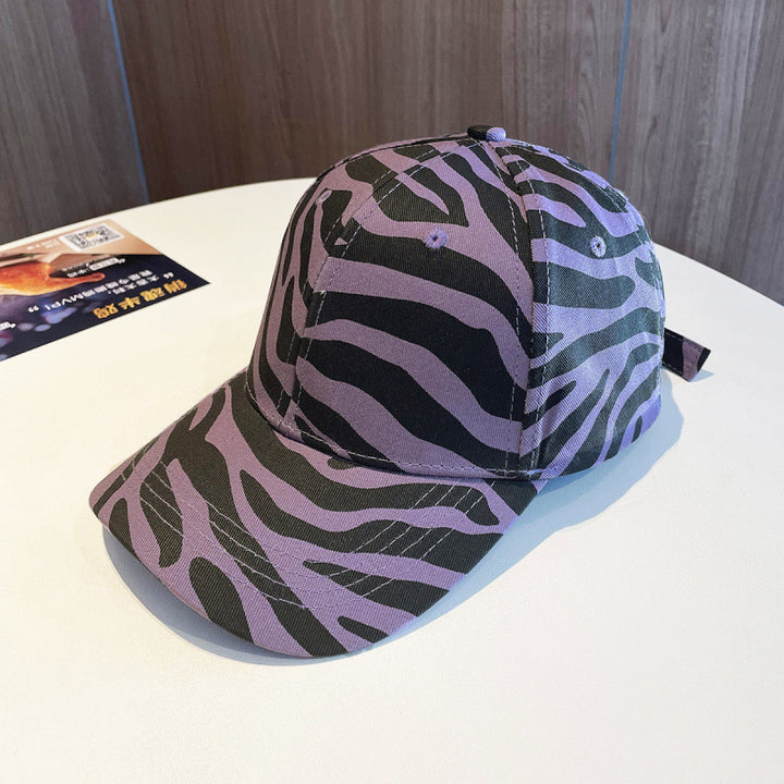 Kvinne Trendy Dyreprint Justerbar Baseball Cap Skanto