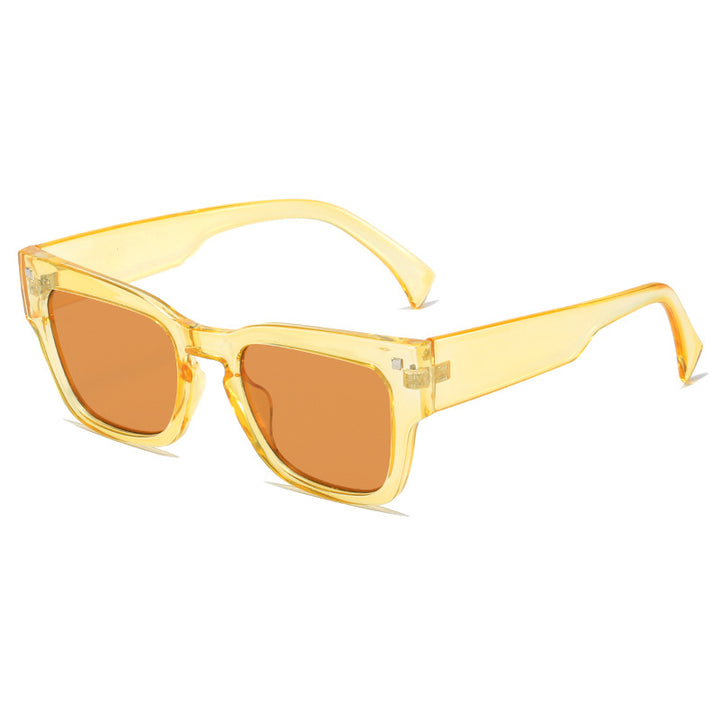 Dame moteriktig solbrille i trendy kvadratisk design Skanto