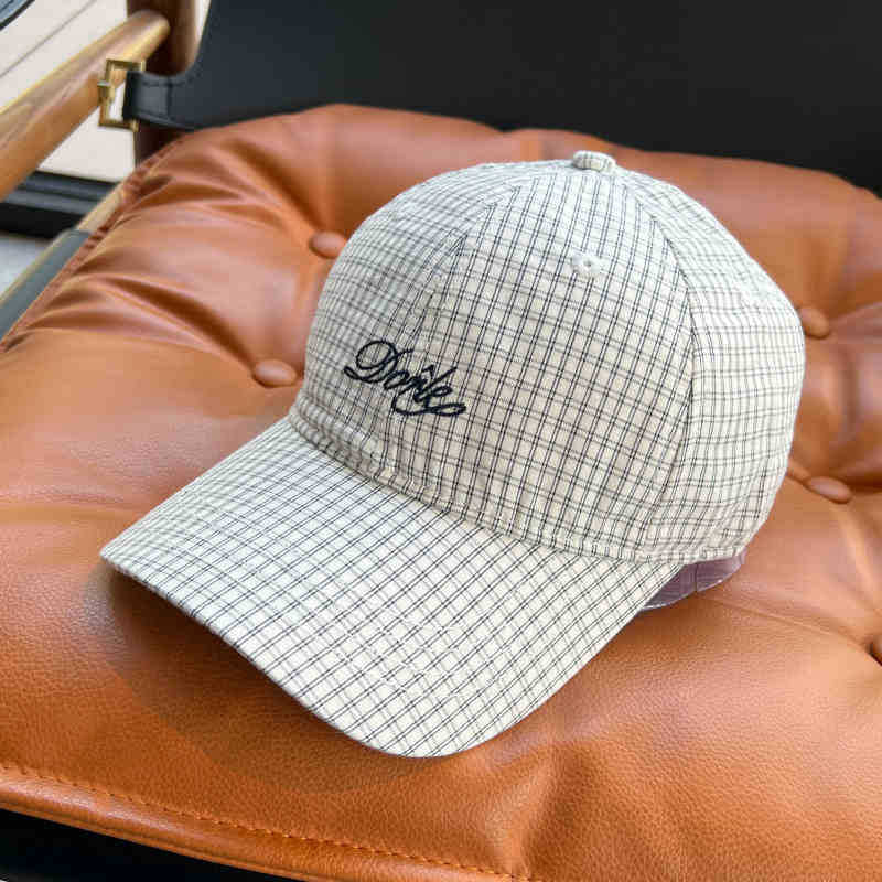 Herre Casual Rutete Baseball Caps Skanto