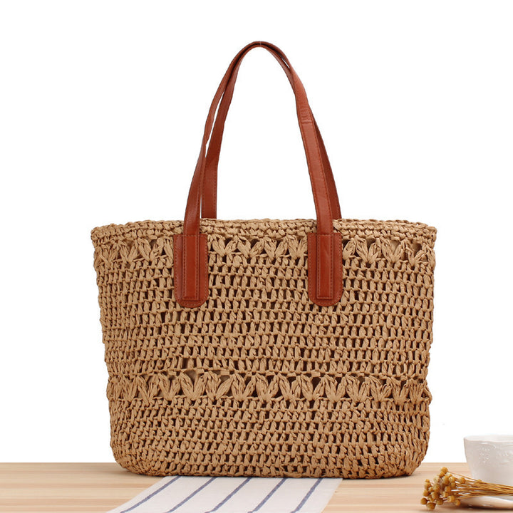 Hand-knotted tote bag made of high-quality natural material Skanto
