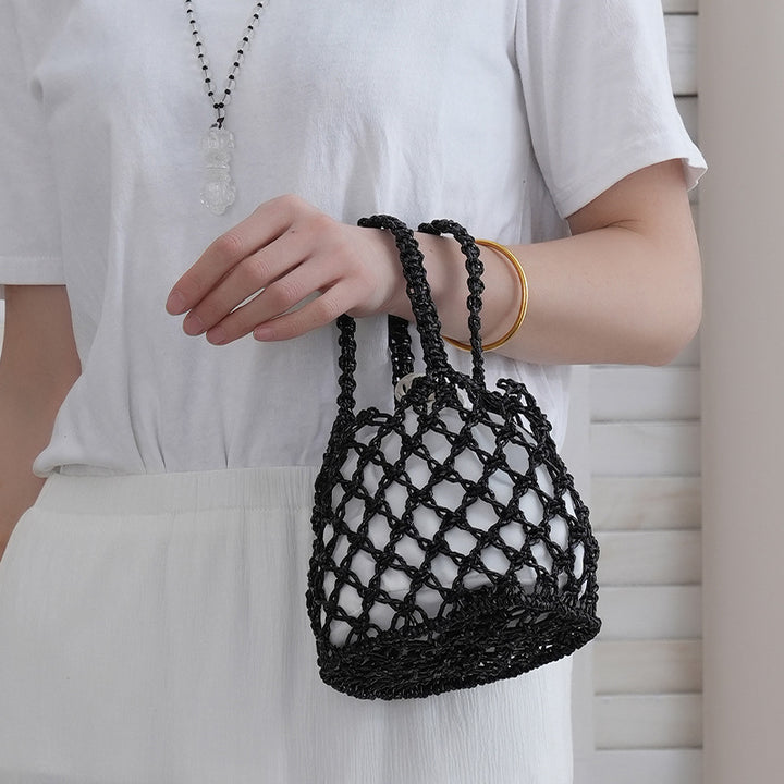 Nettbutikk shopper veske med flettet design Skanto