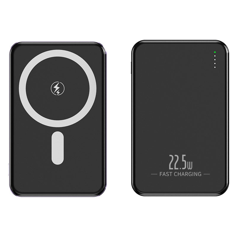Bærbar trådløs powerbank med integrerte USB-kabler Skanto