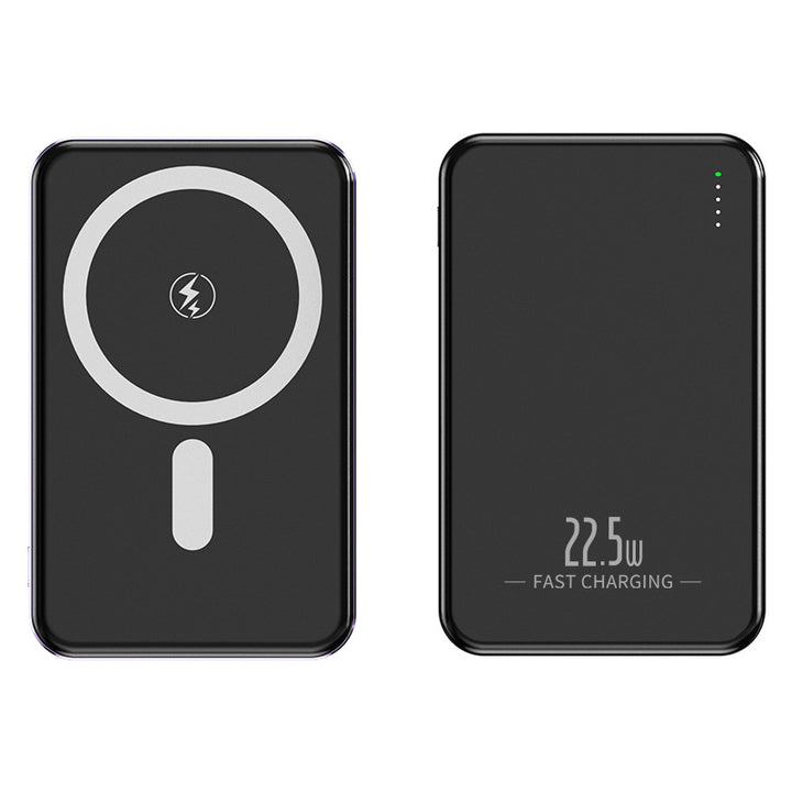 Bærbar trådløs powerbank med integrerte USB-kabler Skanto