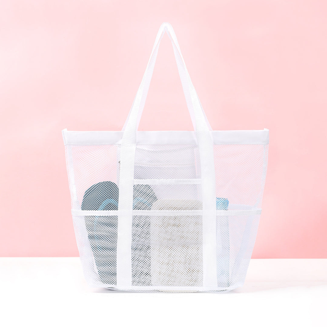 Stor strandbag av pustende mesh-materiale Skanto