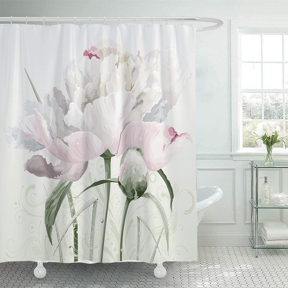 Blomsterprydet Dusjforheng Skanto