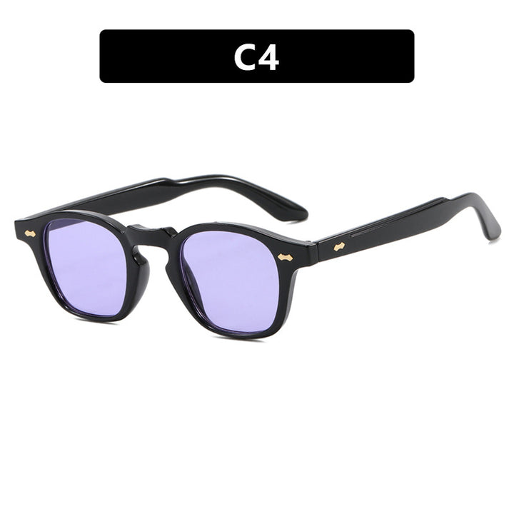 Dame geometrisk solbrille med beskyttende UV-filter og moderne design Skanto
