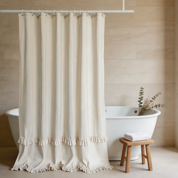 Elegant Ruffled Dusjforheng Skanto