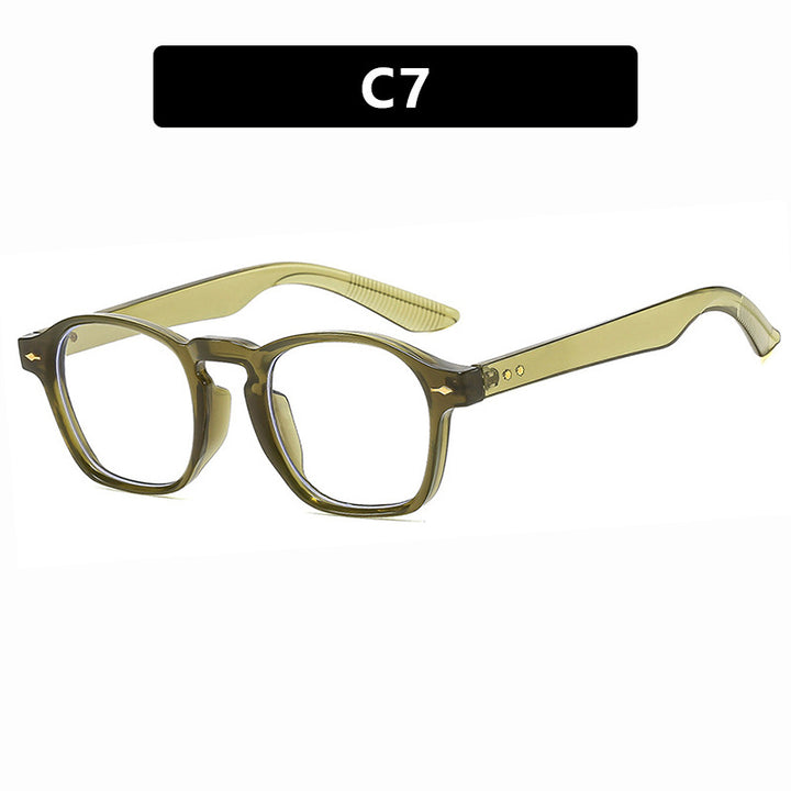 Dame moteriktig rektangulær brille med transparent ramme Skanto