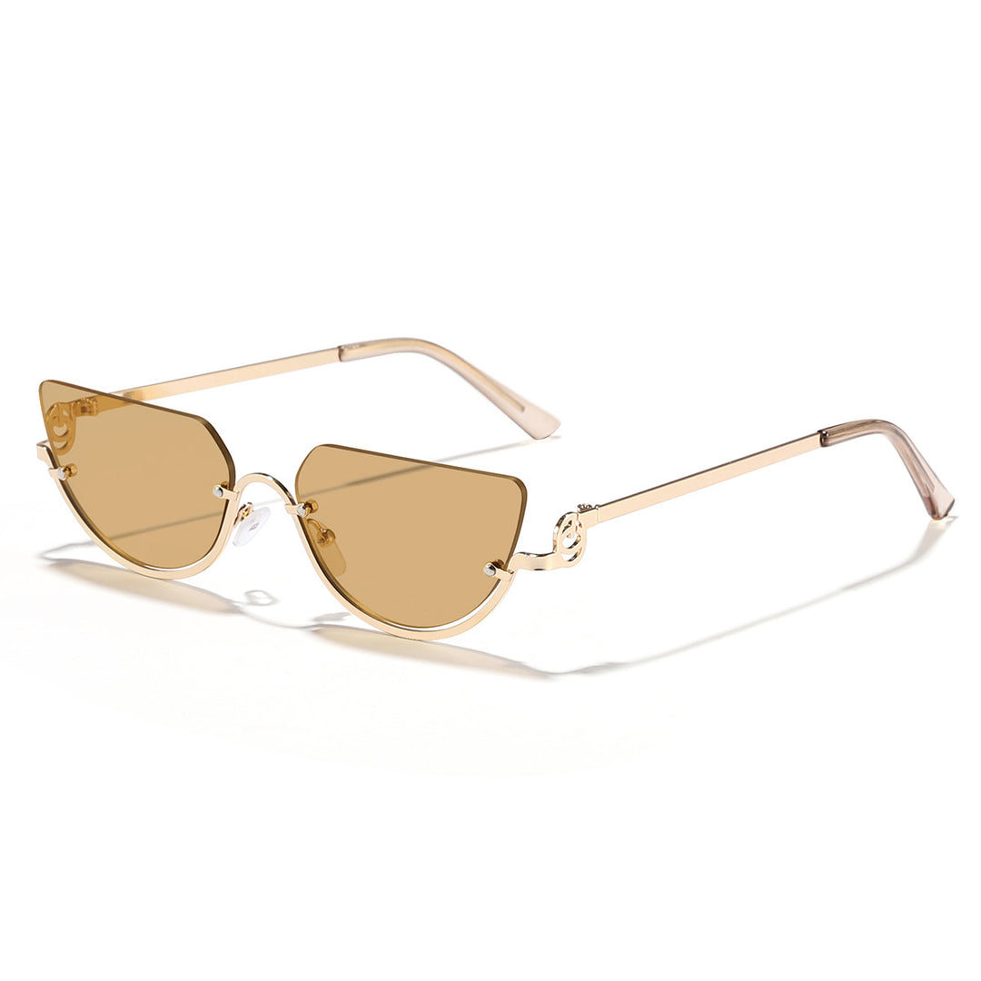 Dame Design-solbriller med innovativ Cat-Eye-ramme Skanto