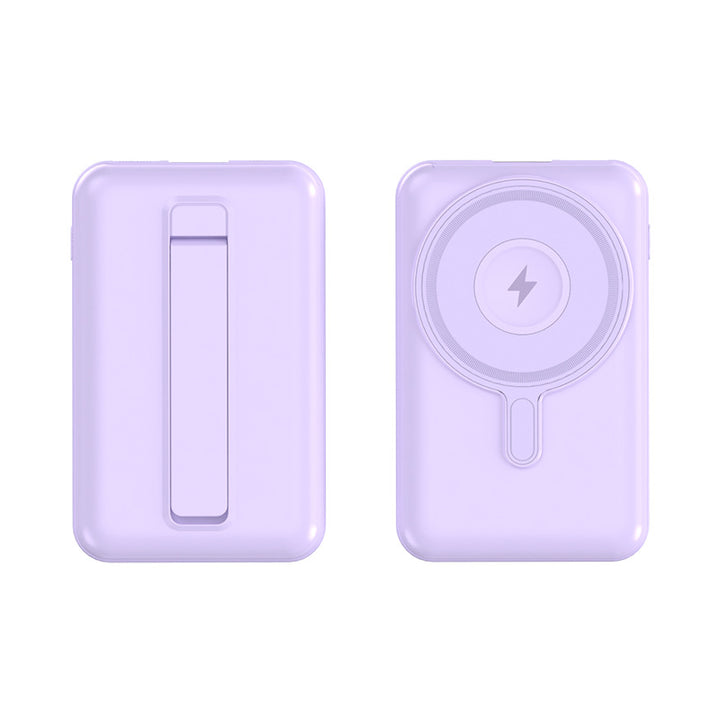 Kompakt magnetisk powerbank med stativfunksjon Skanto