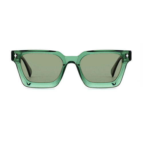 Dame solbrille i moderne design med bred ramme og høyverdig UV-beskyttelse Skanto