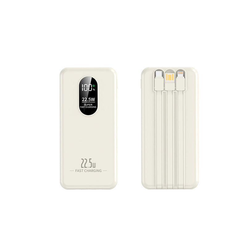 Bærbar Powerbank med intelligent hurtigladingsfunksjon og digital kapasitetsindikator Skanto