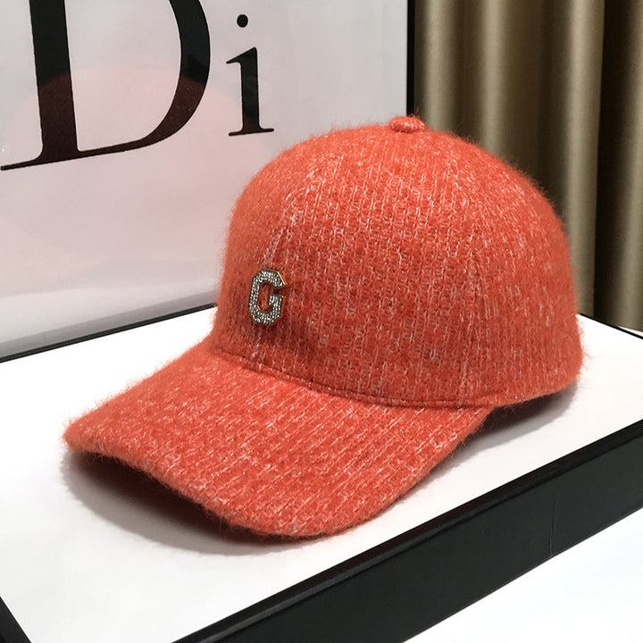 Kvinne Elegant Teksturer Fleece Baseball Caps Skanto
