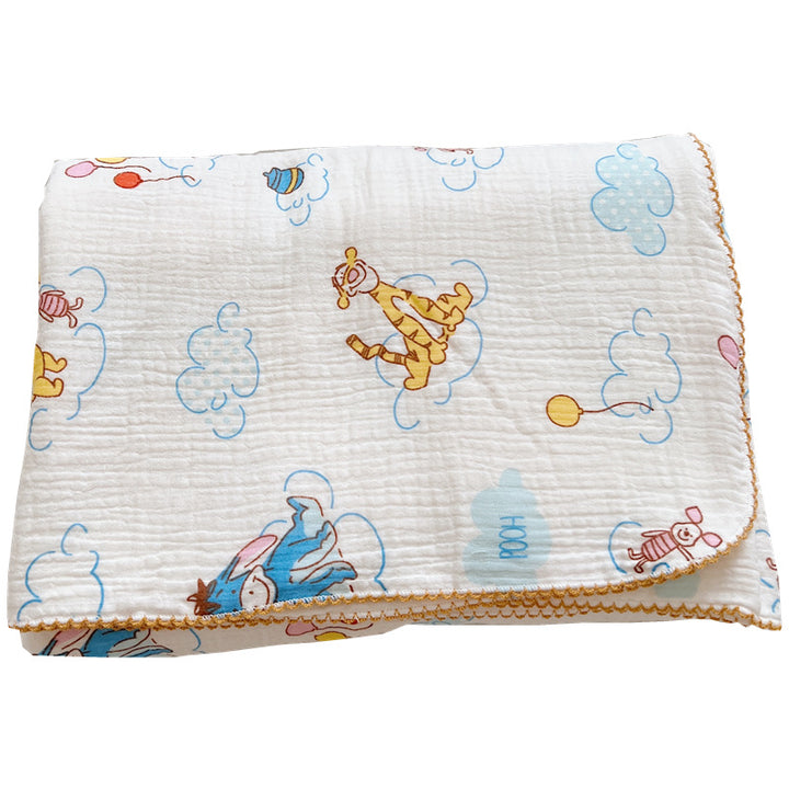 Unisex Cozy Muslin Blanket med Munter Winnie Pooh Motiv Skanto