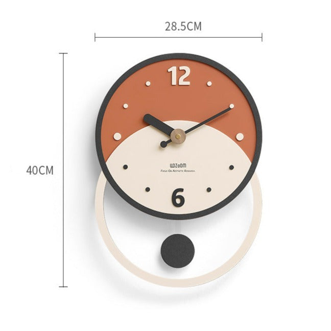 Skanto | Nordisk Minimalistisk Veggdekorasjon Klokke for Stuen