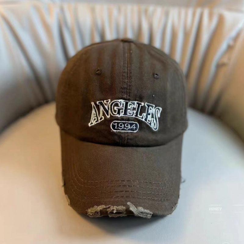 Kvinnens Slitt Vintage-Stil Justerbar Baseballcaps Skanto