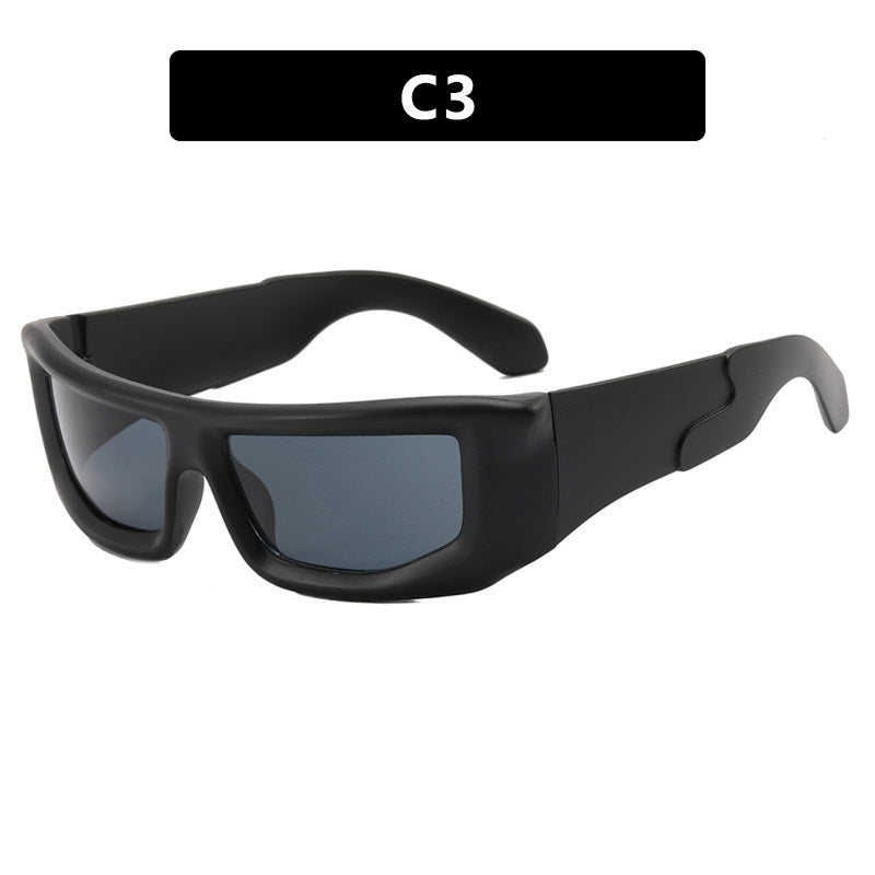 Dame sporty solbriller med stilfull metallramme Skanto