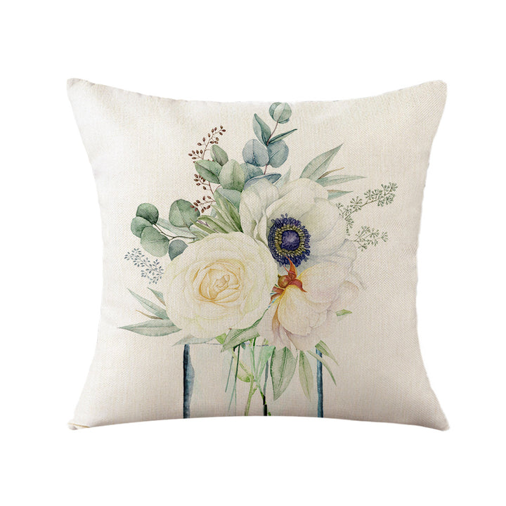 Kvinnelig Elegant Putetrekk med Blomsterdesign Skanto