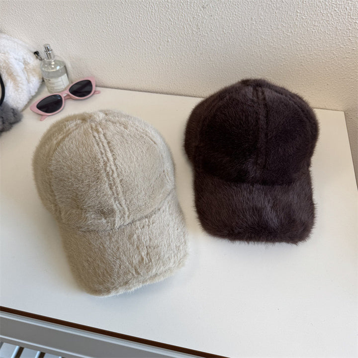 Unisex Plüsch Fuskepels Baseball Caps Skanto
