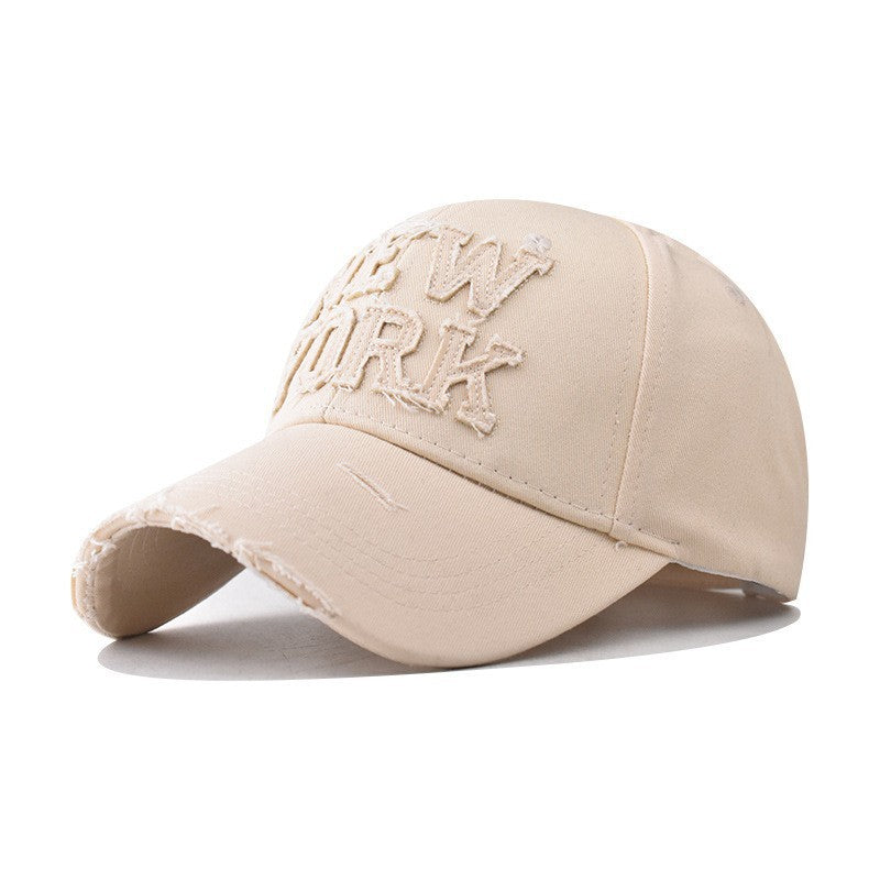 Kvinnenes Slitt Brodert Baseball Cap Skanto