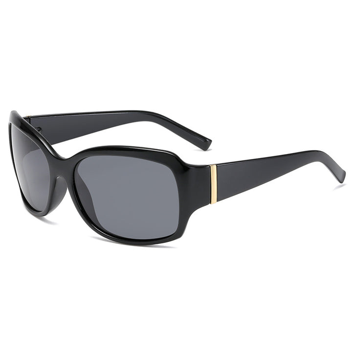 Dame stilfull oversized solbrille med elegant mønster Skanto