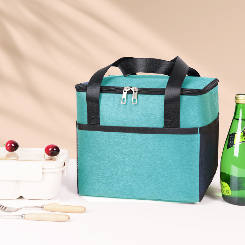 Insulated cooler bag with double protected zipper Skanto