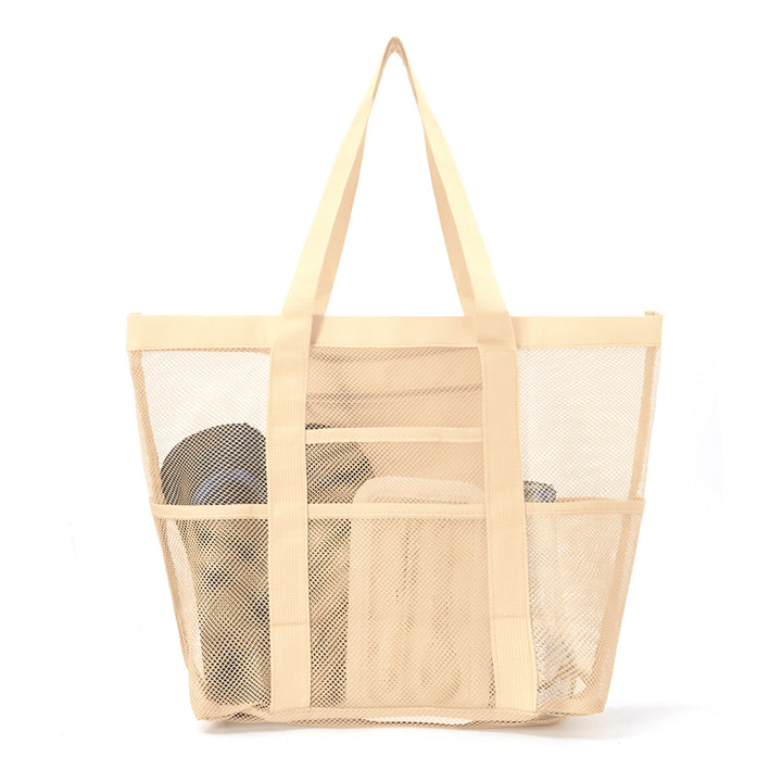 Stor strandbag av pustende mesh-materiale Skanto