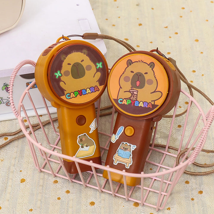 Bærbar Usb Mini Vifte med Kreativt Capybara-design Skanto