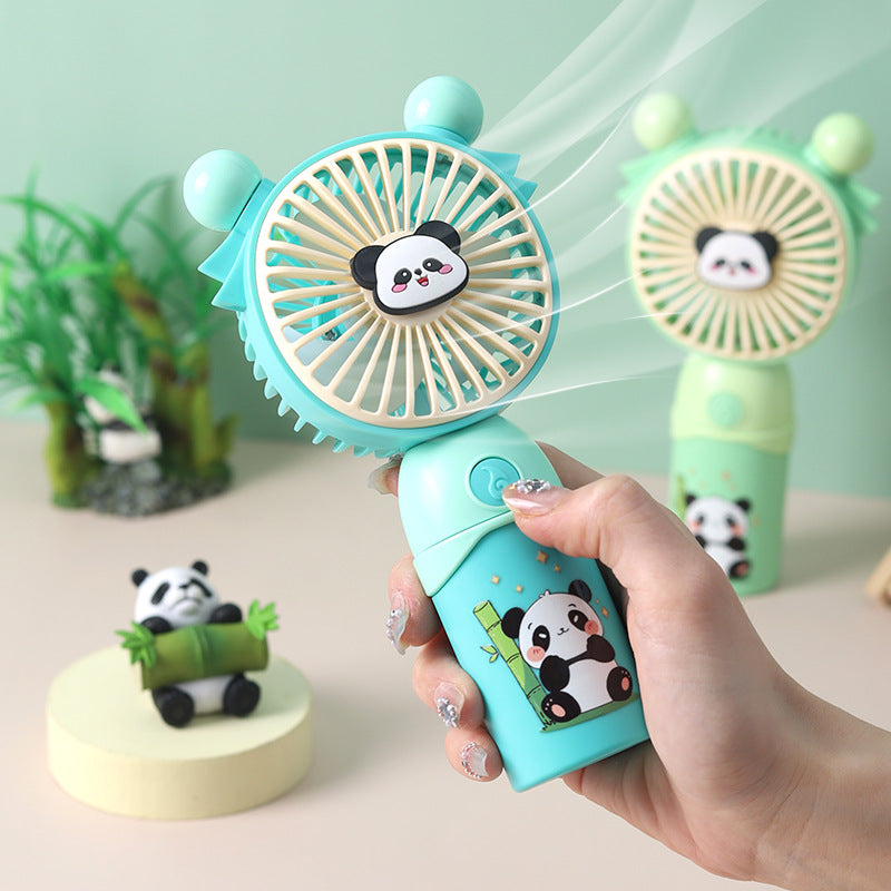 Dame bærbar Mini-vifte med søtt panda-design Skanto