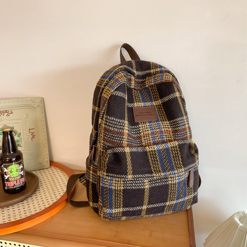 Koselig Rutete Skole Ransel