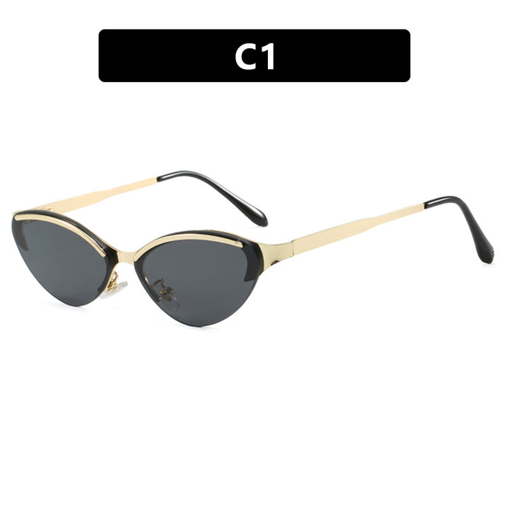 Dame Cat-Eye solbriller med elegant ramme og UV-beskyttelse Skanto