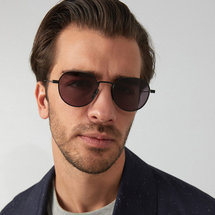 Dame Stilfull rund Designer mote solbrille Skanto