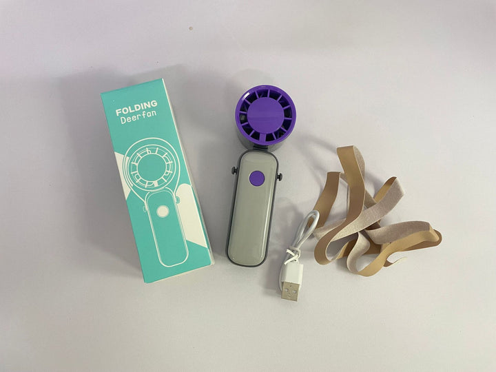 Unisex Bærbar Faltvifte med USB-lading Skanto
