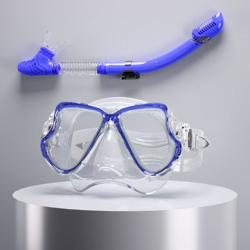 Tauchmaske med ergonomisk design og et fleksibelt snorkel Skanto
