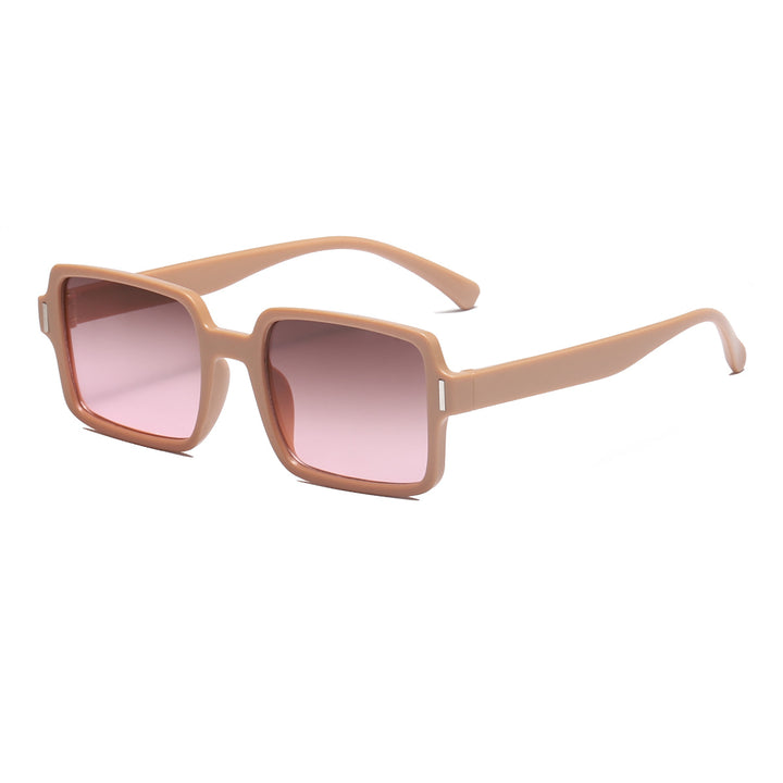 Dame kvadratisk solbrille i elegant leopardmønster Skanto