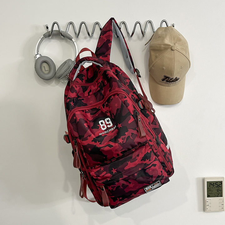 Multi-Funksjonell Urban Camo Skole Ryggsekk