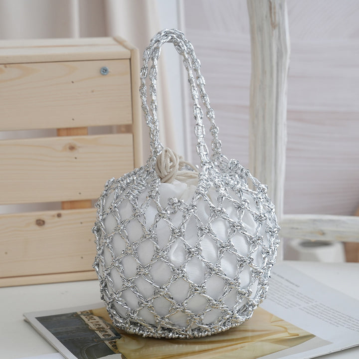 Nettbutikk shopper veske med flettet design Skanto