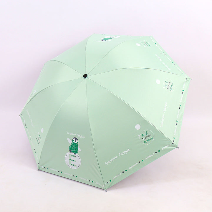 Kvinne Folding Paraply med Morsomt Dyre Design Skanto