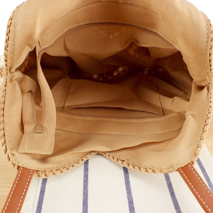 Handbag made of handmade macrame with textured pattern Skanto