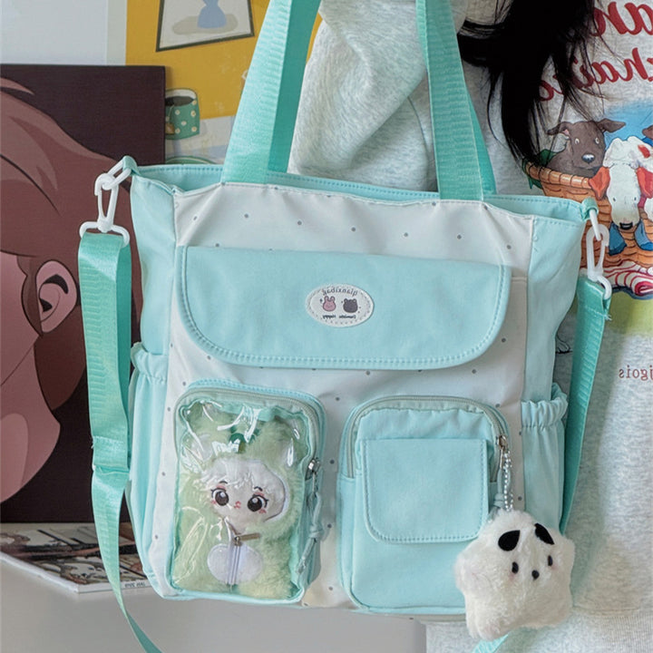 Multi-lomme Casual Tote Bag Skanto