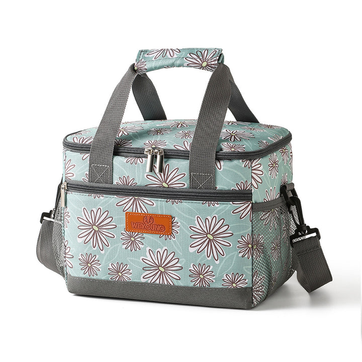 Dame Isolert Kjølebag med elegant blomstermønster Skanto
