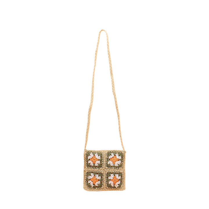 Umhengertask med Håndheklede Blomsterdesign Skanto