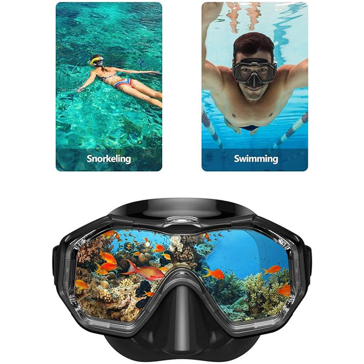 Tauchausrüstningssett med ergonomisk dykkermaske og fleksibel snorkel Skanto