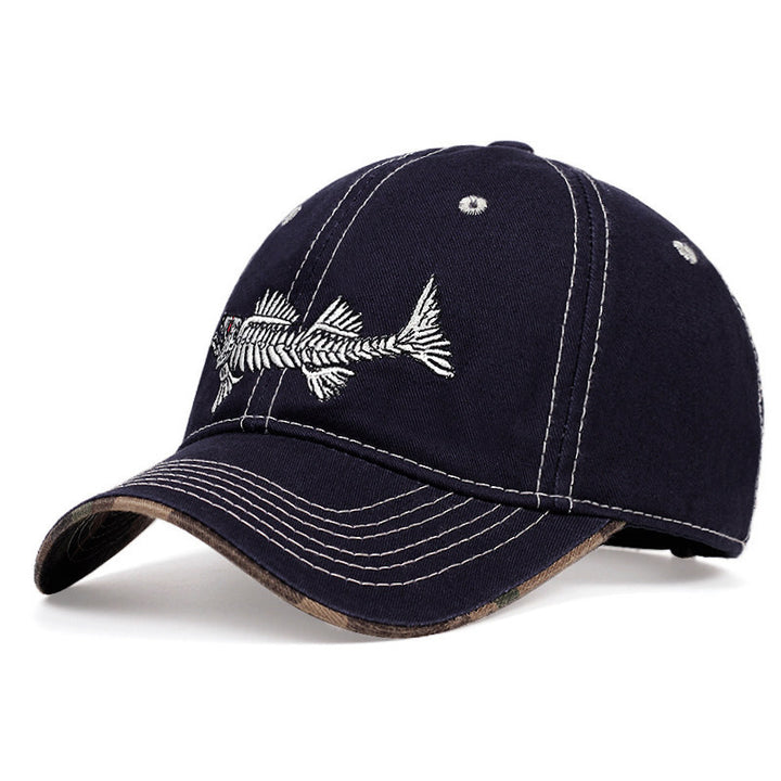 Herre Casual Fisker Brodert Caps Skanto