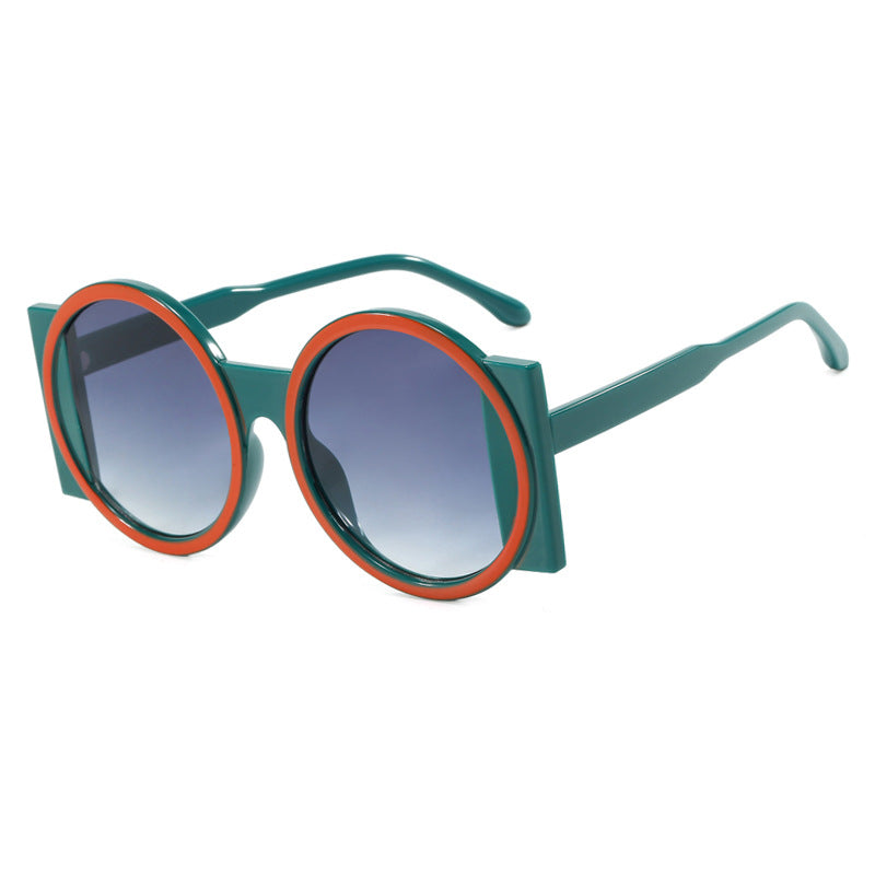 Dame oversized solbrille med kvadratisk ramme og UV-beskyttelse Skanto