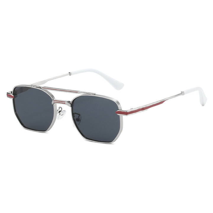 Dame moderne geometrisk solbrille Skanto